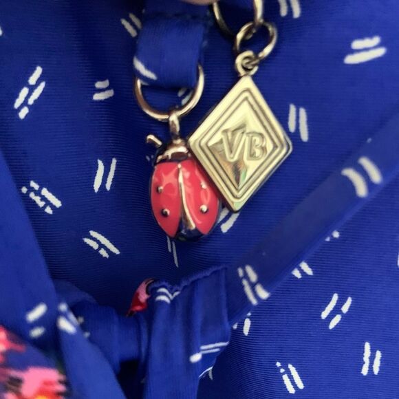 VERA BRADLEY Blue Water Bouquet Reversible Tankini Swim Bikini Top XL 16-18 - Picture 9 of 15